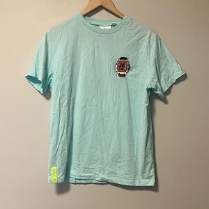 Bain de mer Men's Light Aqua Short-Sleeve Crewneck T-Shirt Watch Collector